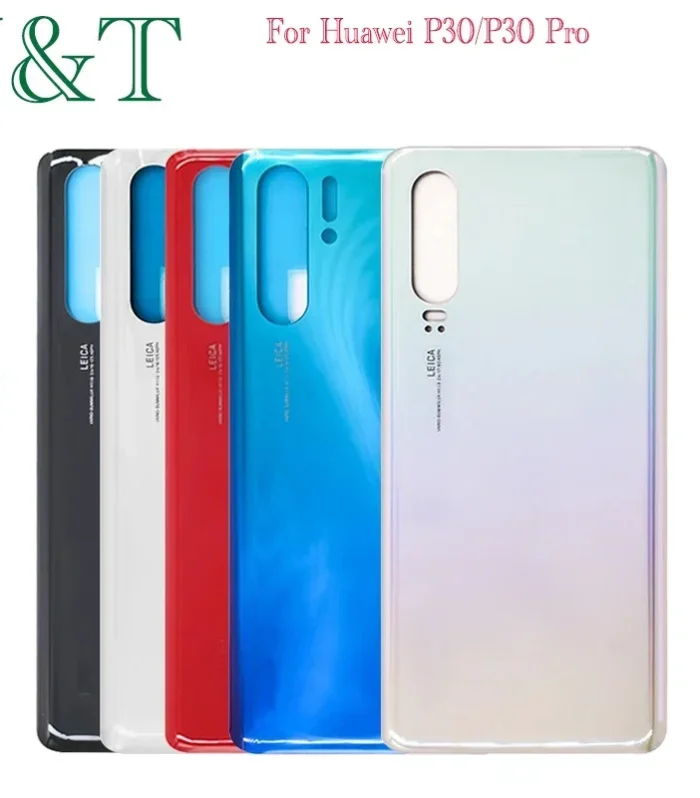New P30 Rear Housing Case For Huawei P30 Battery Back Cover Rear Door P30 Pro Glass Panel Adhesive Sticker Replace