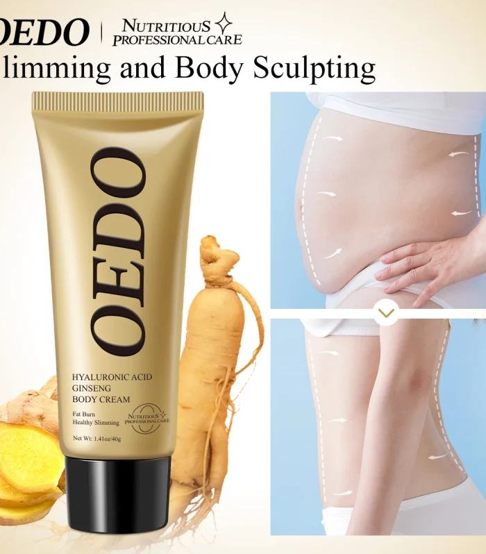 【Local Shipping】Hyaluronic Acid Ginseng Anti Cellulite Shaping Create Body Shaping Cream Fat Burning Belly Skin Tighten Cream