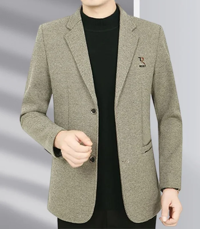High-quality autumn and winter fashionable suits for middle-aged and elderly people, men's business casual dad suit jackets