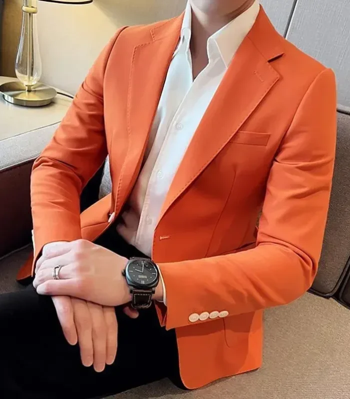 Coats Spring Autumn Jacket for Men High Quality Single Breasted Man Suits and Blazers Original Fashionable Luxury Designer Loose