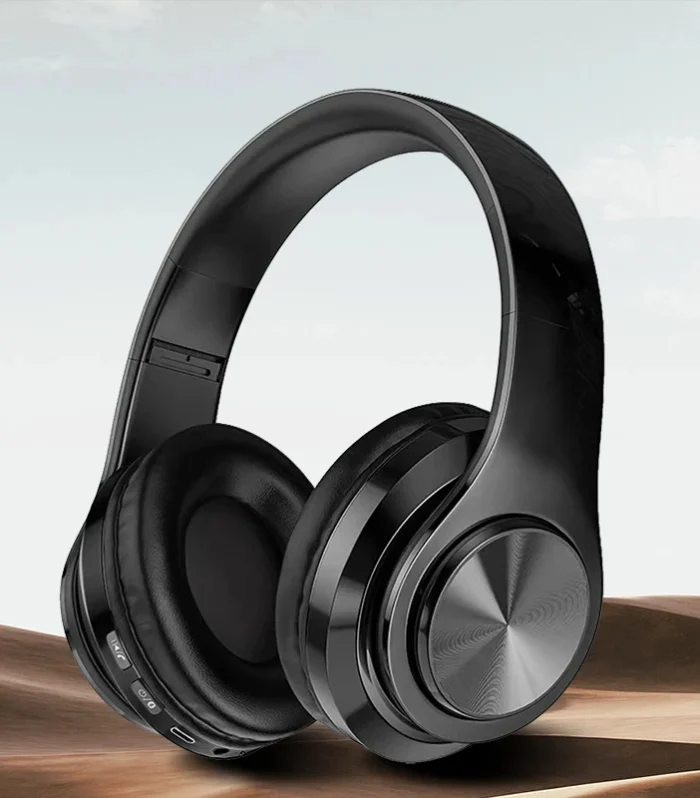 Wireless Bluetooth 5.0 Headphone With Microphone On-Ear Headset Stereo Sound Earphones Sports Gaming Foldable Headphones Game